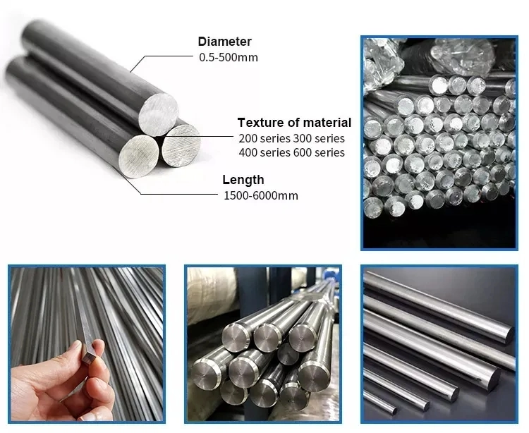 High Quality 316 Stainless Steel Round Bar 2mm, 3mm, 6mm ASTM Stainless Steel Bar